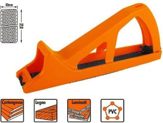 Trade Shop Trade Shop - Pialla Pvc Per Cartongesso Legno Con Lama Raspa 250 X 40mm Intercambiabile 57220