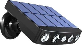 OEM L&aacute;mpara Solar Exterior Impermeable Y Orientable Con Detector De Movimiento - Panel De Carga R&aacute;pida De Alta Calidad - 4 Leds Cob Blanco Fr&iacute;o 500 L&uacute;mene