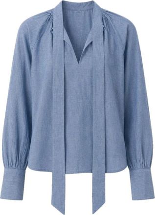 Vanessa Bruno Haldima Bluse - Dames - Blouses - Blauw - M/L - Overhemden