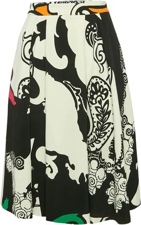 Etro paisley-print pleated skirt - Black