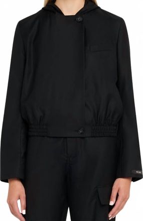 WE-AR4 Ford Hooded Neck Blazer In Black