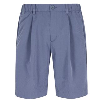 Herno Casual Shorts, male, Blue, Size: XL Bermuda Seer-Crease