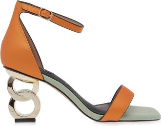 Exé Womens Lilian 055 Heel Sandal In Orange