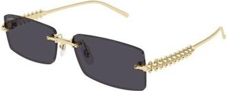 Cartier Zonnebril - unisex - Zonnebrillen - Geel - 57 MM - Nylon - Accessoires