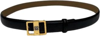 Givenchy Pre-owned Zwarte Leren Riem - Dames - Vintage Accessoires - Zwart - ONE Size - Leer - Vintage