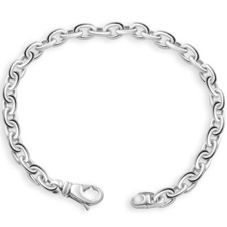 Pompeii3 Mens 14k Gold (20gram) or Platinum (37gram) 5.5mm Link Bracelet 8.5