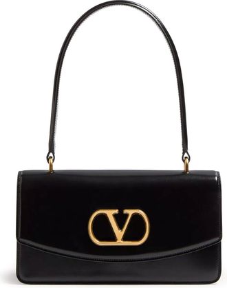 Valentino Garavani Vlogo Leather Shoulder Bag-Donna