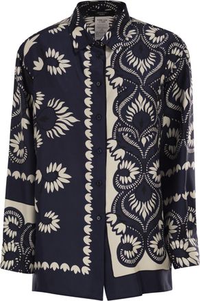 Max Mara Weekend Maxmara Wkdlastra Bedrucktes Seiden-Patchwork-Hemd