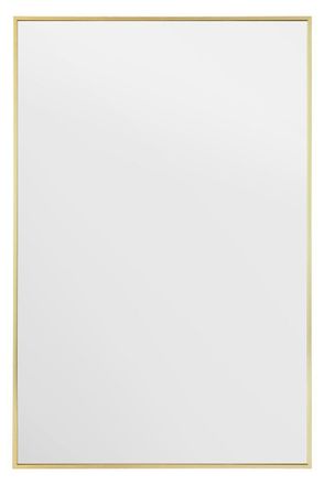 MirrorOutlet Gold Aluminium Edged Wall Mirror 47 X 31 (120 X 80CM) | Size: 1 Pack