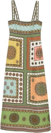 Alemais Contina Square-neck Midi Dress