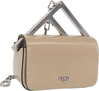 Fendi Pre-owned Mini Bags, female, Beige, Size: ONE SIZE Pre-owned Mini Bag