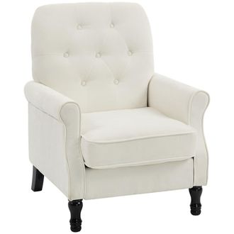 HOMCOM Sill&oacute;n 69 x 75 x 90 cm crema