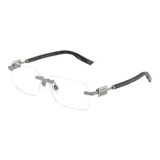 Dolce & Gabbana Glasses, male, Gray, Size: 60 MM Stylish Eyeglasses for Men