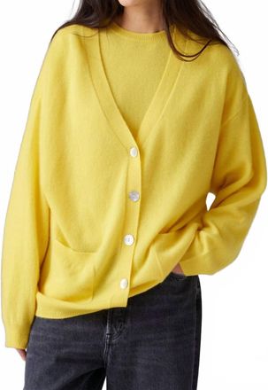 Crush Canggu Oversized Cardigan In Sunshine