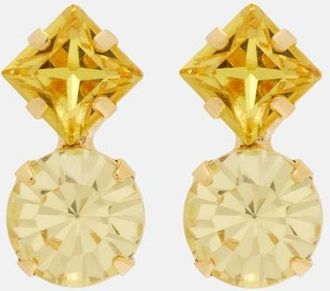 Jennifer Behr Gaven embellished gold-plated earrings