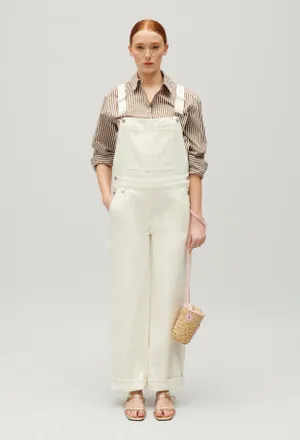 Claudie Pierlot Salopette en denim écru