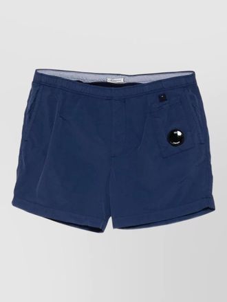C.P. Company swim shorts elastic waistband lens pocket