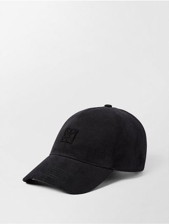 Calvin Klein Mens Emblem Logo Baseball Cap - Black