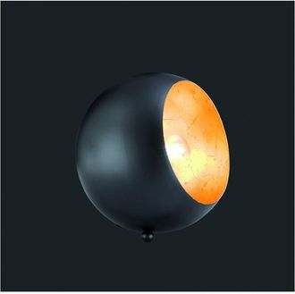 Reality L&aacute;mpara De Mesa Billy Sphere Interior Negro Dorado Alt. 16 Cm Trio Lighting