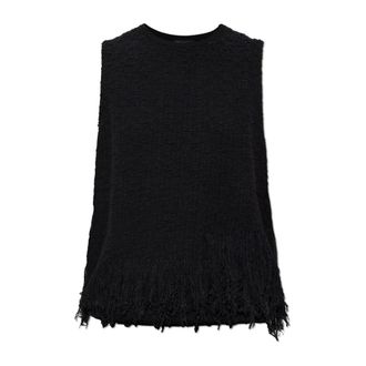 Yohji Yamamoto Chaleco de punto - Knitwear - Mujer - Negro - 2XS