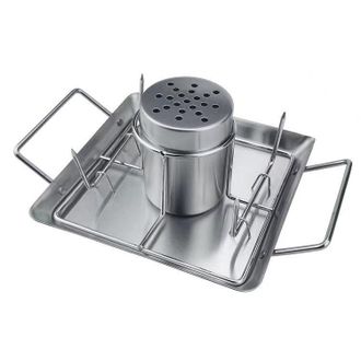 OEM Puesto De Pollo A La Parrilla Con Latas De Cerveza - Acero Inoxidable