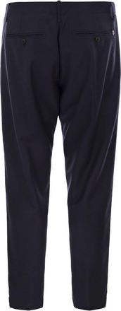 Dondup Mens Ben - Carrot Pants In Wool - Dark Blue - Size 35 (Waist)