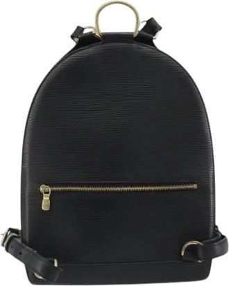 Louis Vuitton Pre-owned Vintage Rugzak - Dames - Vintage Rugzakken - Zwart - ONE Size - Leer - Vintage
