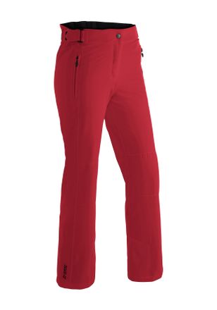 Maier Sports Skihose MAIER SPORTS Vroni slim 2.0, Damen, Gr. 19, Kurzgr&ouml;ssen, rot, 100% Polyester, Hosen Skihose, Damen Schneehose, wind- und wasserdicht, 2 RV-Tas