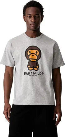 A Bathing Ape A Bathing Ape, Uomo, Top, Grigio, XL, new