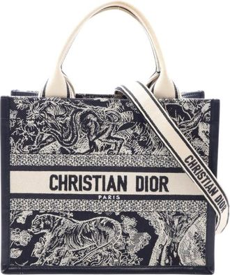 Dior Pre-owned Dior Small Canvas Embroidered Reverse Dioriviera Toile De Jouy Book Tote Ladies EZCLU4CUJ6QCSN9S