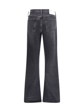 A Gold E Kick Boot Recycled Denim Jeans - Black