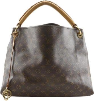 Louis Vuitton Pre-owned Canvas Handtas - Dames - Vintage Handtas - Bruin - ONE Size - Vintage