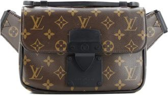 Louis Vuitton S Lock Sling Bag Macassar Monogram Canvas belt bag - Zwart