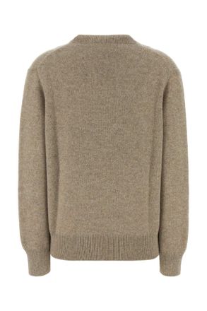The Row Womens Beige Cashmere Noval Sweater Exterior: Maglieria