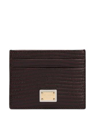 Dolce & Gabbana Card Holder With Logo Plaque