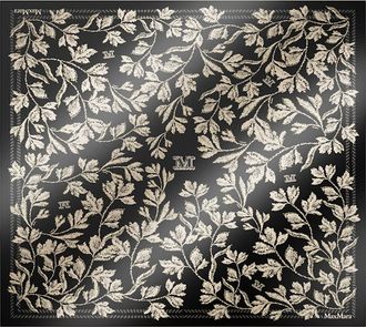 Max Mara Floral Silk Scarf