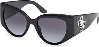 Guess Stijlvolle zonnebril Gu 00202 01B - Dames - Zonnebrillen - Zwart - 54 MM - Accessoires