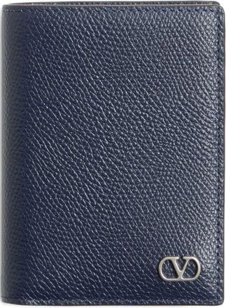 Valentino Garavani Vlogo Signature Cardholder In Grainy Calfskin Accessories
