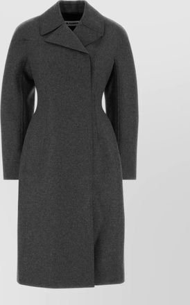 Jil Sander virgin wool single breasted coat