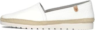 Verbenas Witte NOA Espadrilles met leren voetbed - Dames - Loafers - Wit - 38 EU - Leer - Schoenen