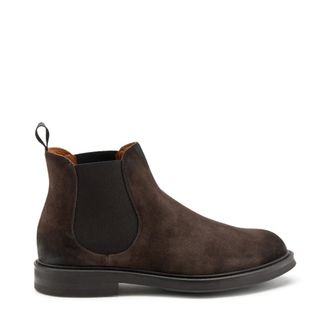 Frau Schoenen, Heren, Bruin, 41 EU, Su&egrave;de, Su&egrave;de Chelsea laarzen veelzijdig en verfijnd