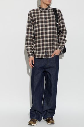 Woolrich Checked Shirt, Mens, Black