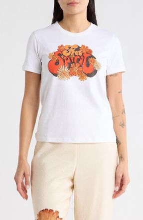 Desigual Free Spirit Knit Graphic T-Shirt in White at Nordstrom Rack, Size X-Large
