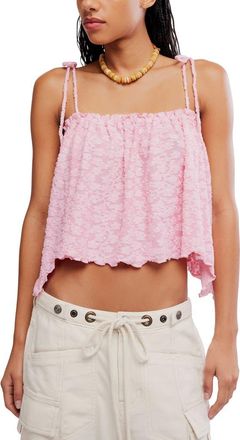 Free People Briana Textured Flower Crop Camisole in Festival Flower at Nordstrom, Size X-Small