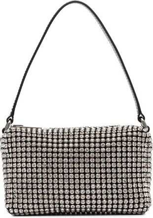 Alexander Wang Medium Wangloc Rhinestone-embellished Clutch Bag