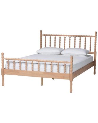 Baxton Studio Laurent Queen Platform Spindle Bed Frame