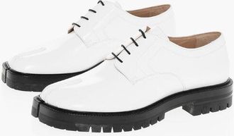 Maison Margiela MM22 Leather TABI Derby Shoes with Contrasting Sole size 44