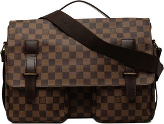 Louis Vuitton Brown Pvc Leather Handbag Shoulder Bag (Pre-Owned)