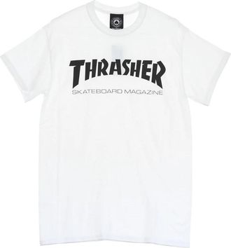Thrasher Skatemag Tee Heren T-shirt Wit/Zwart - Heren - T-shirts - Wit - XL - Katoen - Tops