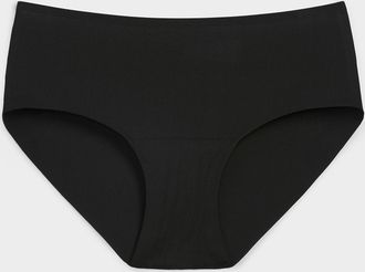 Miiyu Womens Invisible laser-cut ribbed Hipster Panties Recycled nylon